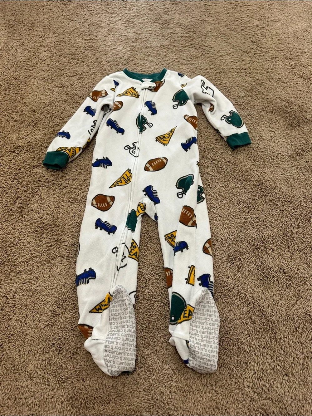 Boys Carters Fleece Footie Pajama Bundle Size 4T